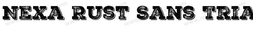 Nexa Rust Sans Trial Black Shadow字体转换